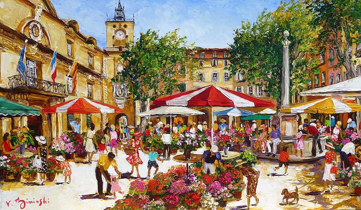 Aix en Provence, le marché aux fleurs - Véronique Ziminski